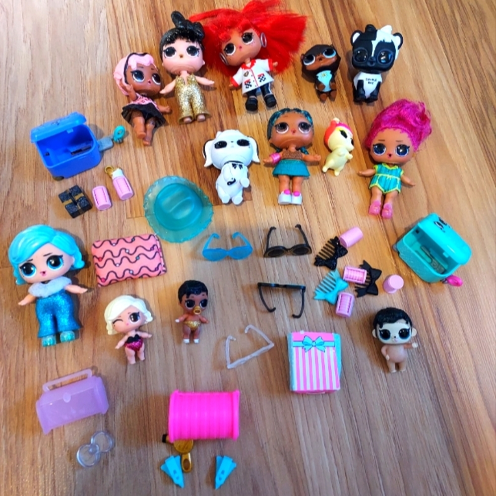 LOL Surprise Lot Of Dolls Babies Pets Accessories Cups Clothes Shoes